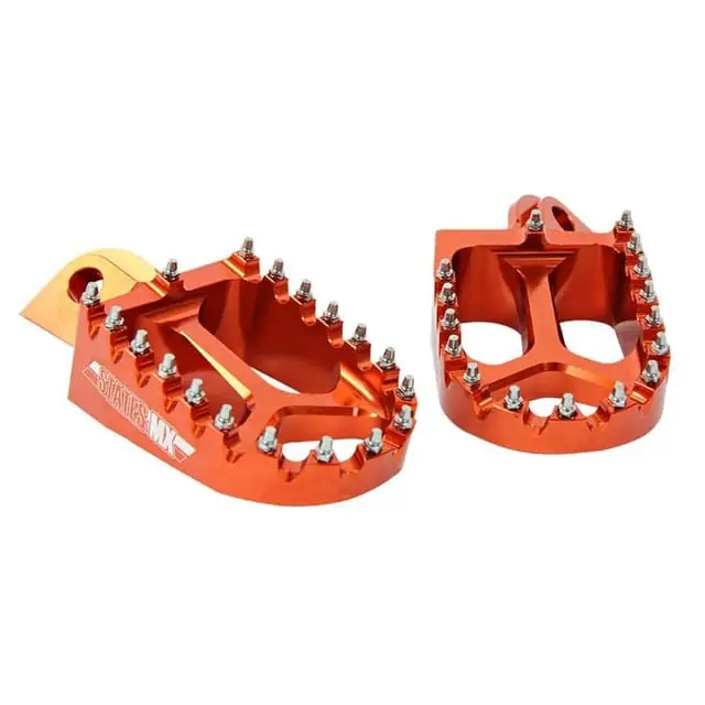 Exclusive Offer States MX KTM Orange S2 Alloy Off Road Footpegs