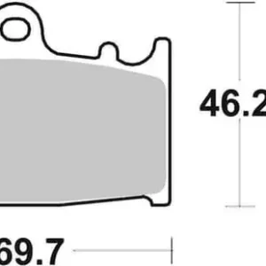 SBS Dual Carbon Racing Front Brake Pads Budget