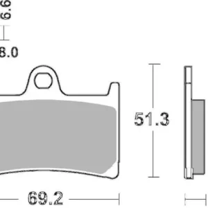 Budget SBS Dual Carbon Racing Front Brake Pads