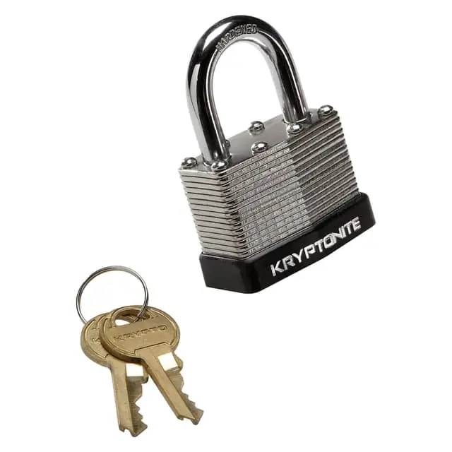 Brand New Kryptonite Laminated Steel Key 44mm Padlock