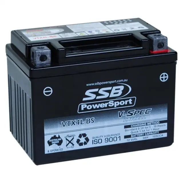 Warranty Included SSB VTX4L-BS Battery