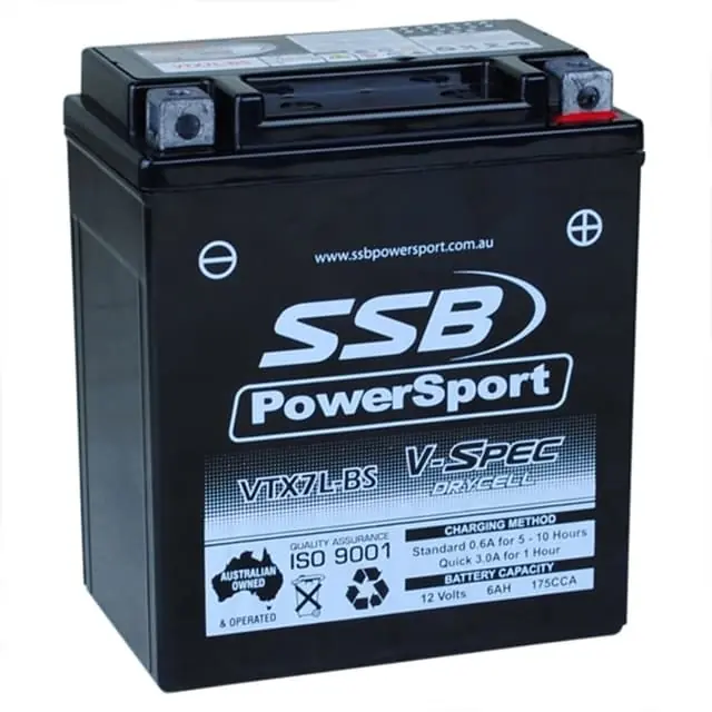 Top Rated SSB V-SPEC YTX7L-BS Battery