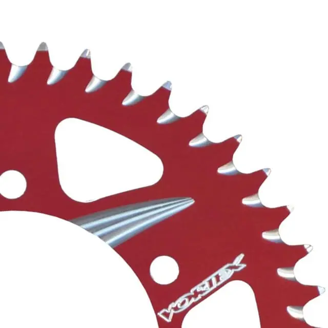 Worldwide Shipping Vortex 520-43T Red Alloy Rear Sprocket