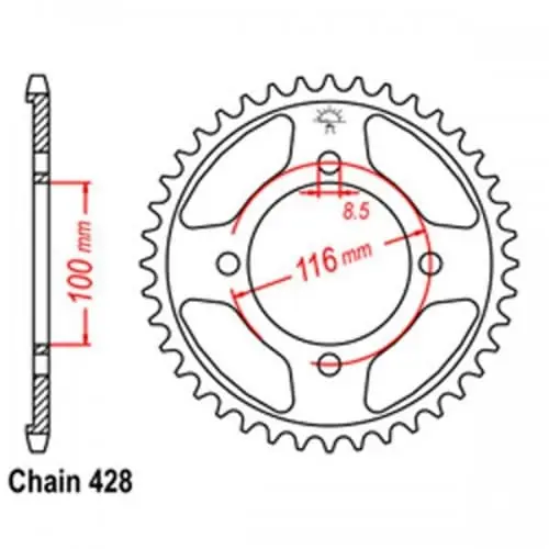 Rear Sprocket Warranty Included
