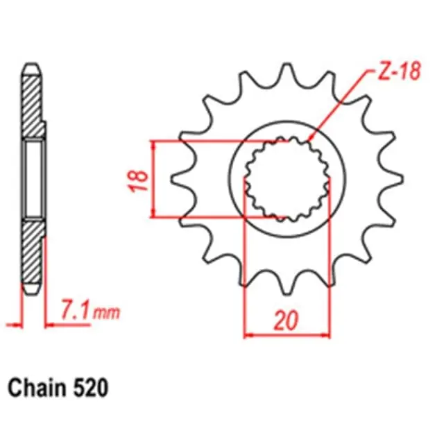 Price Cut Front Sprocket