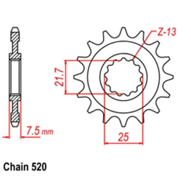Popular Front Sprocket