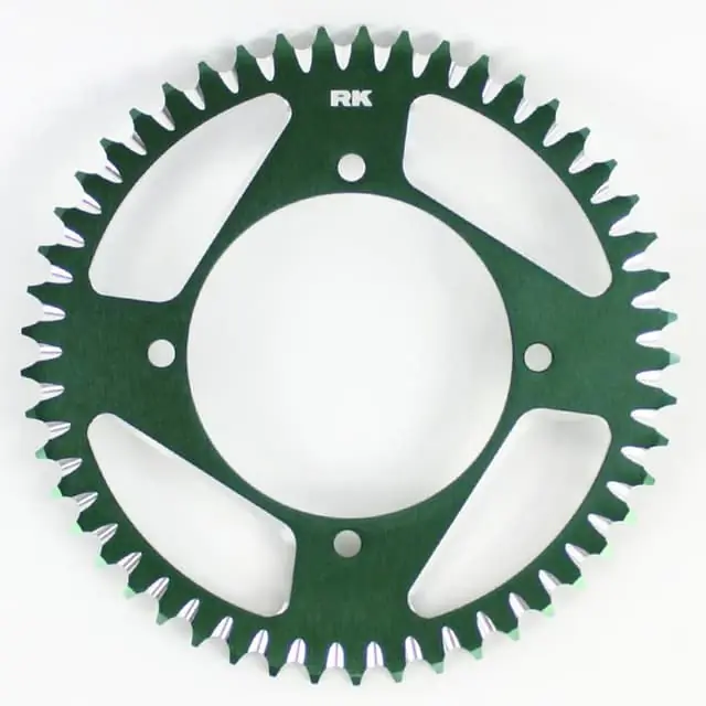 Discount RK 50T 420P Kawasaki Green Rear Alloy Sprocket