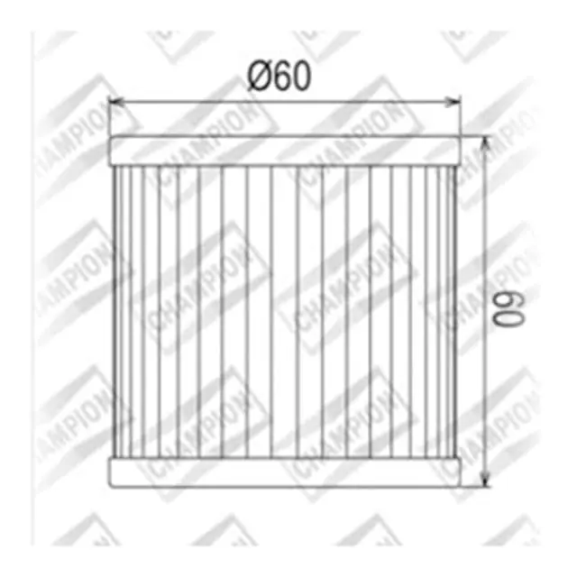 Warranty Included Champion COF581 (681) oil Filter