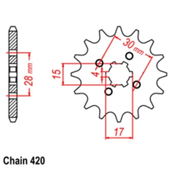 Popular Front Sprocket