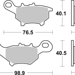 SBS Ceramic Scooter Front / Rear Brake Pads Time-Limited