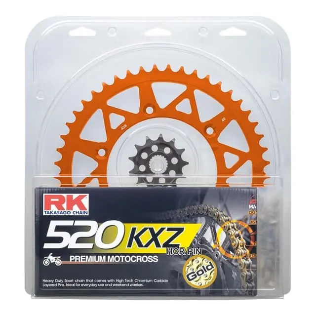 RK Lite KTM 150 SX 09-21 Orange 14/50 Chain & Sprocket Kit Cheap