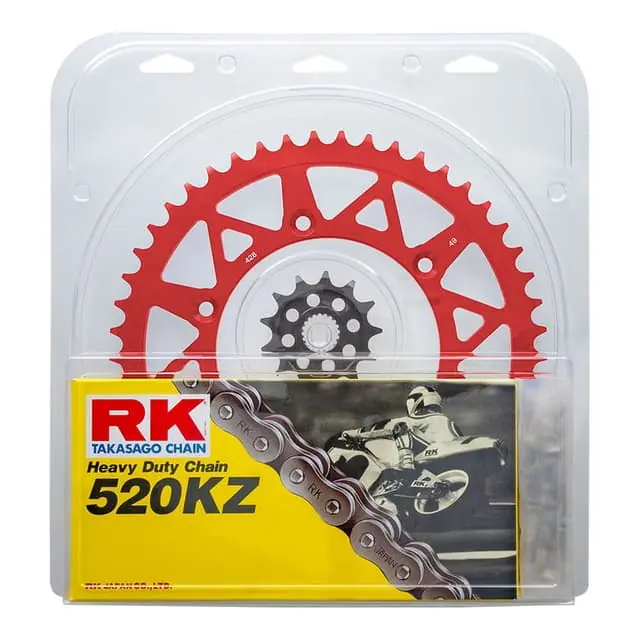 Deal RK Lite Honda CRF250R 04-17 Red 13/50 Chain & Sprocket Kit