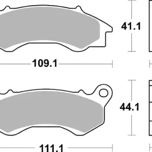SBS Ceramic Scooter Front / Rear Brake Pads Budget