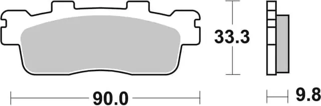 SBS Ceramic Scooter Front / Rear Brake Pads Top Rated