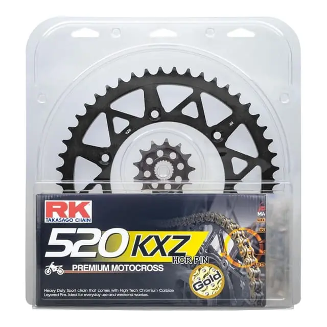 Direct From Factory RK KTM 06-23 14/52 Lite Pack Black Chain & Sprocket Kit