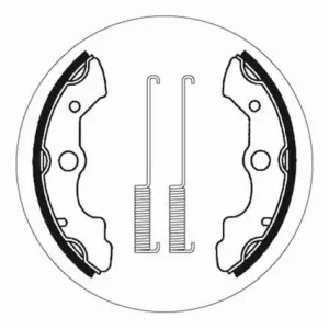 SBS Front / Rear Brake Shoes Original