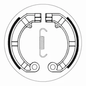 SBS Front / Rear Brake Shoes Markdown
