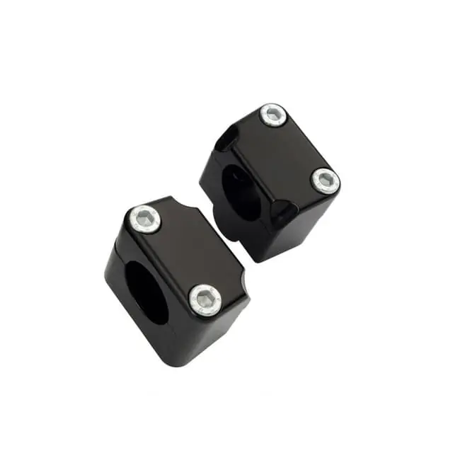 Accossato 22-28mm Handlebar with 22mm Riser Black Adapter Kit Warranty Included