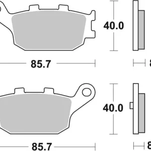 Best Price SBS Ceramic Scooter Front / Rear Brake Pads