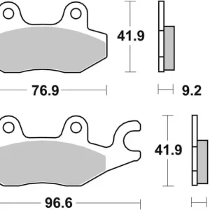 SBS Ceramic Scooter Front / Rear Brake Pads Same Day Shipping