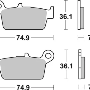 Big Sale SBS Ceramic Scooter Front / Rear Brake Pads
