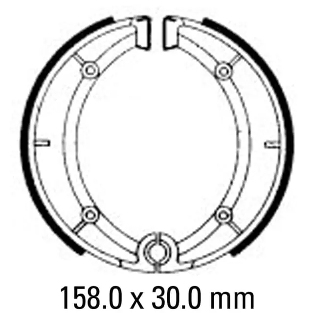 Crafted Ferodo FSB818 Brake Shoe Set