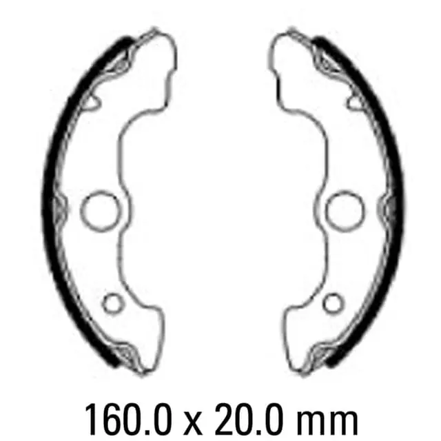 Trusted Brand Ferodo FSB931 No Springs Brake Shoe Set