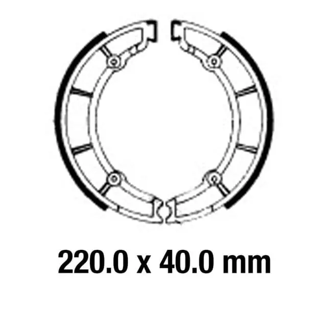 Authentic Ferodo FSB881 Brake Shoe Set