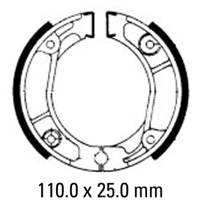Fast Shipping Ferodo FSB705A Eco Friction Brake Shoe Set