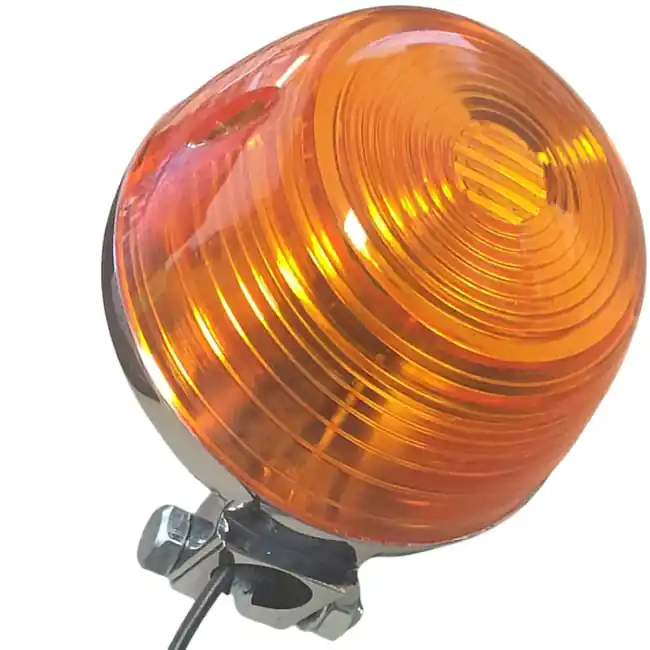 No Minimum Order Chrome Round Indicator Honda Amber Lens (12v)
