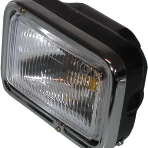 7.5" Rectangle Black & Chrome Side-Mounted Headlight Direct From Factory