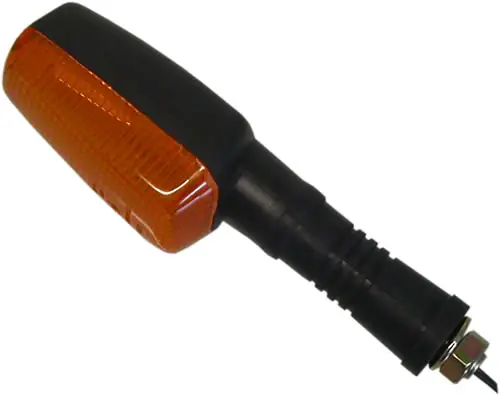 Worldwide Shipping Black 73mm Indicator with Amber Lens - 027634