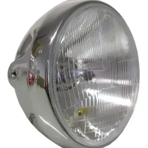 Best Choice 7" Round Chrome Side-Mounted Headlight with Bowl Back