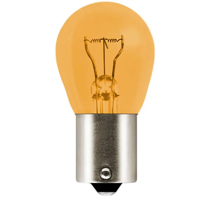12V 10W BAX15s Large Amber Indicator Bulbs Money Back Guarantee