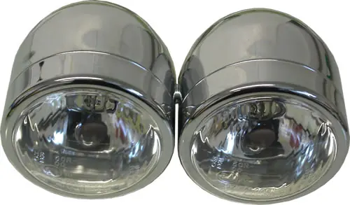 Twin 4.5" Round Chrome Side-Mounted Headlights Markdown