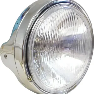 7" Round Chrome Side-Mounted Headlight with E-Mark Mega Sale