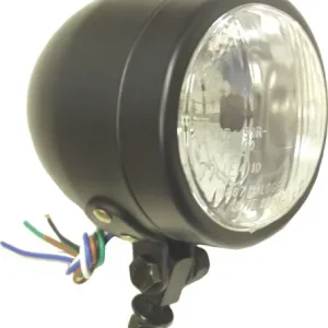 Top Pick 4.5" Round Black Bottom-Mounted Headlight
