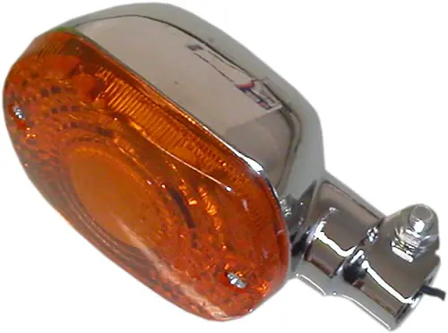 Certified Chrome Indicator with Amber Lens - 018832
