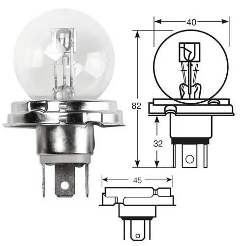 Shop Now 6V 45/40W P45t Headlight Bulbs