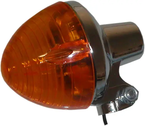 Authentic Round Indicator with Amber Lens - 018714