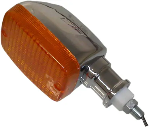 Fan Favorite Chrome 34mm Indicator with Amber Lens