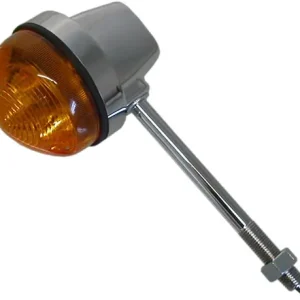 Best Seller Chrome Round 80mm Lucas Style Indicator with Amber Lens