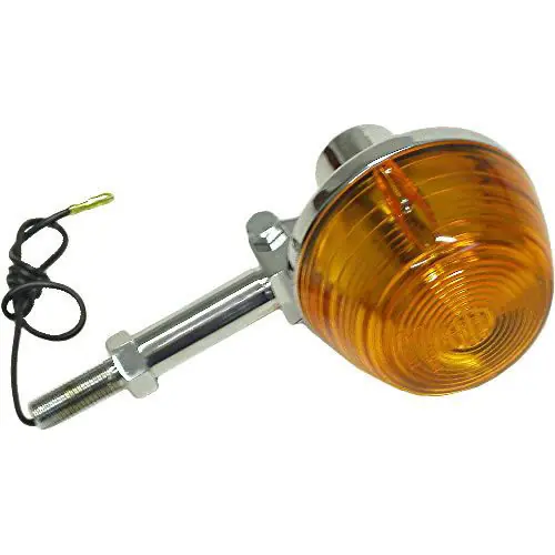 Chrome Round 50mm Indicator with Amber Lens Popular