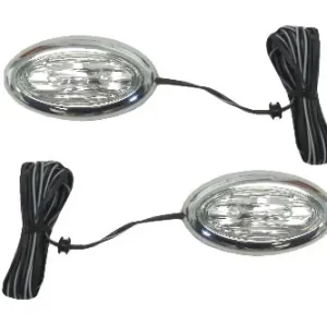 Oval Flush Mount Side Marker Lights with Green LED's Trending