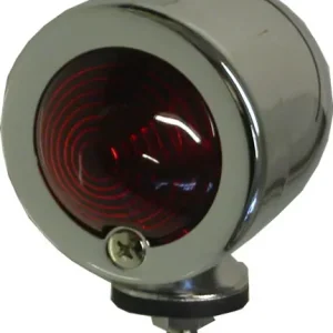 Worldwide Shipping 50mm Chrome Original Style Bullet Light with Stop & Tail Bulb