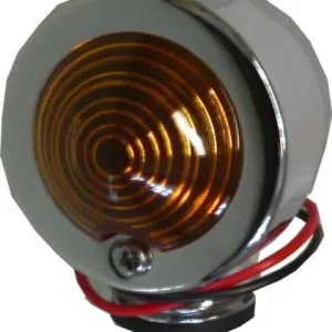 Direct From Factory 50mm Chrome Original Style Bullet Light with Amber Lens