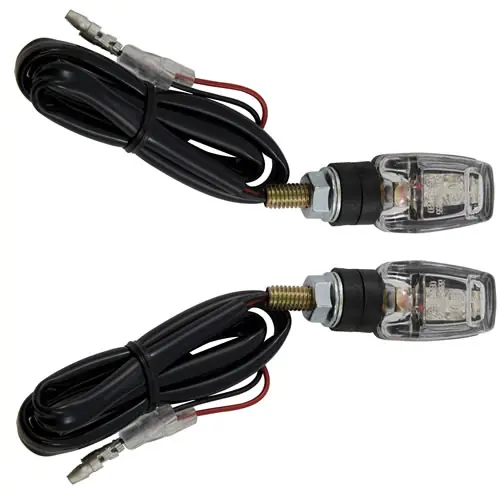 Black Marker Lights in Black with Red LED Fresh Stock