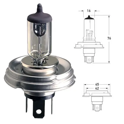 12V 45/40W P45t Halogen Headlight Bulbs Final Sale
