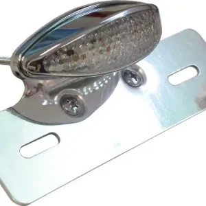 LED Catseye Shaped Rear Light with Clear Lens & Bracket Next Day Delivery