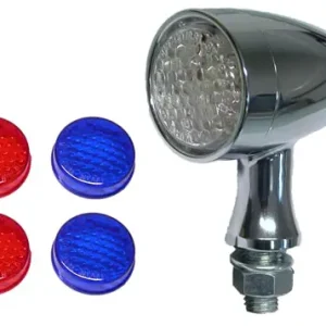 Indicators LED Round Bullet in Chrome with Clear Lenses & Amber LED's Popular